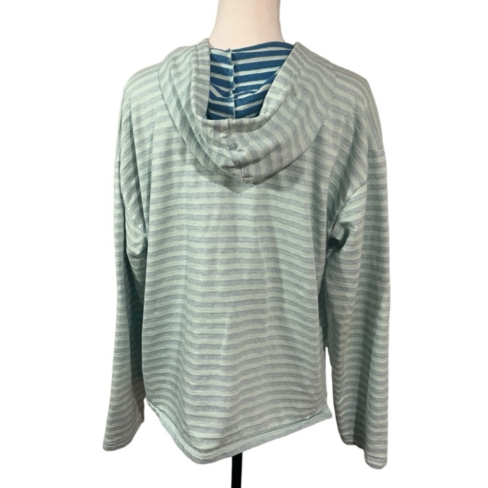 Columbia XL Striped Pullover Hoodie Soft zip up GUC - Picture 5 of 10
